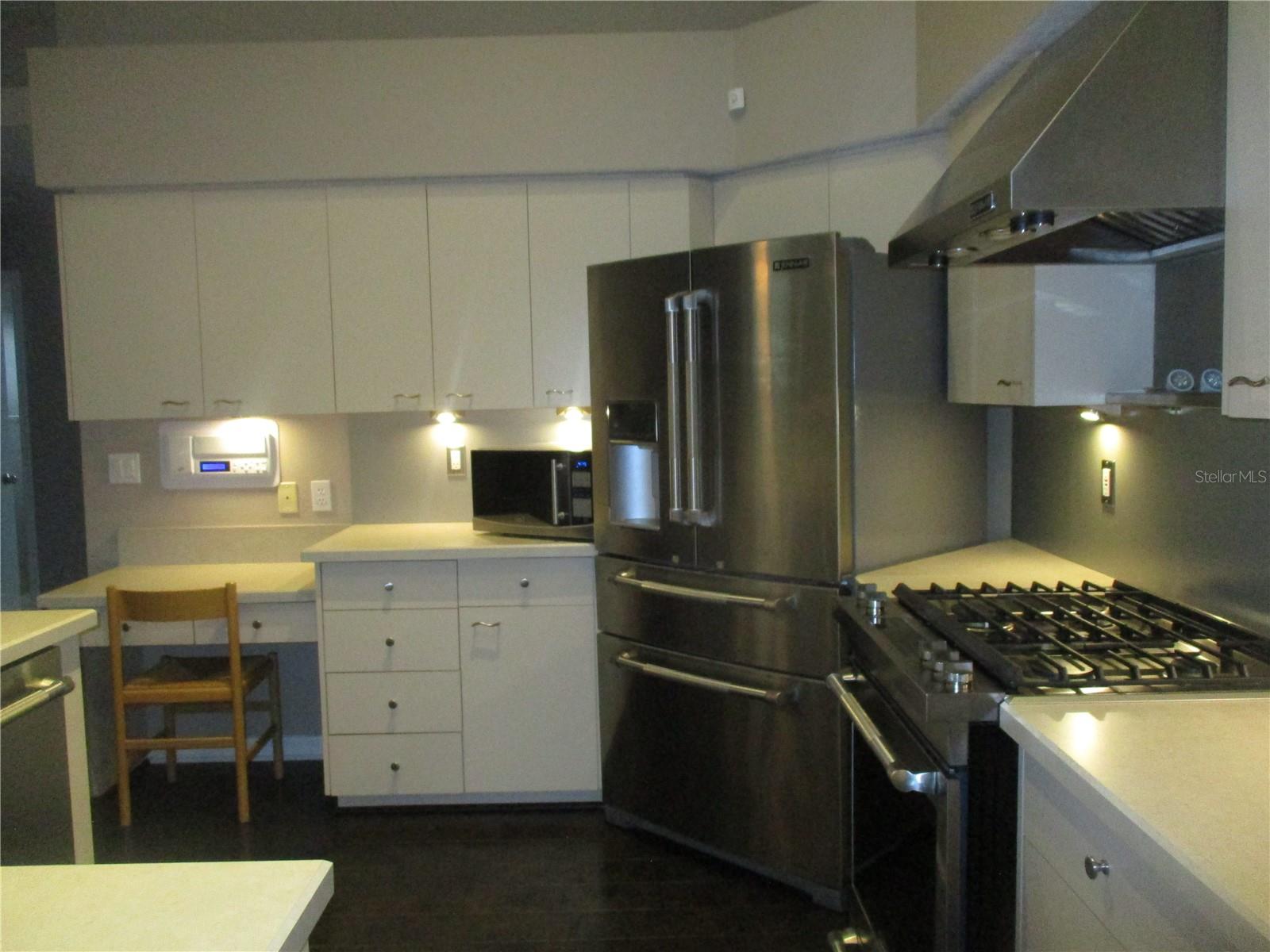 Kitchen with writing table