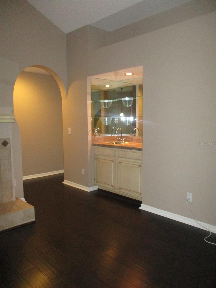 family room wet bar