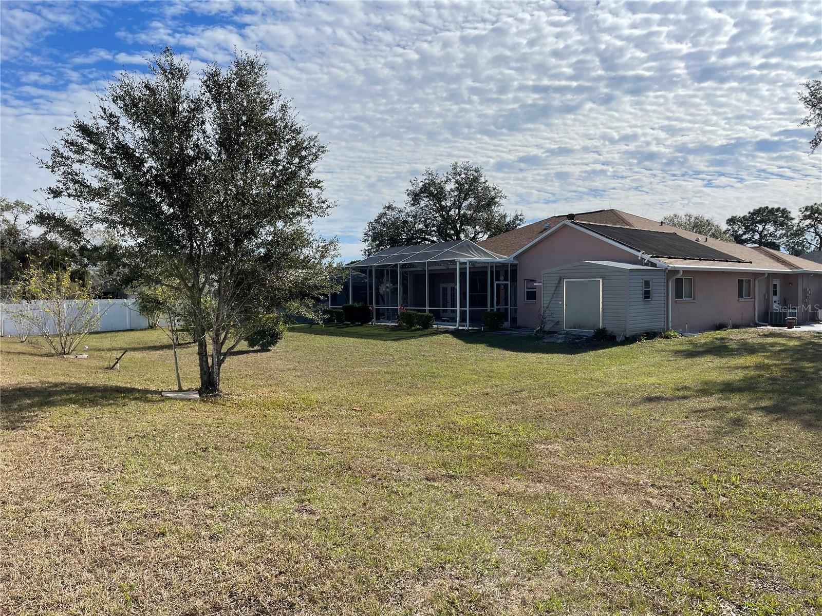 Back of the house and yard