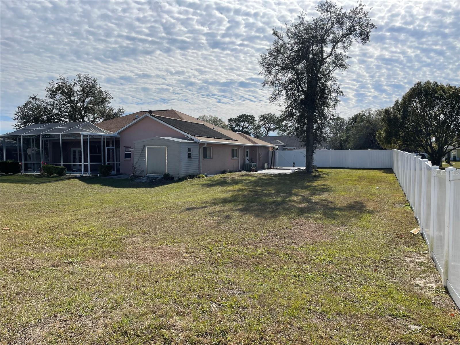 Back of the house and yard