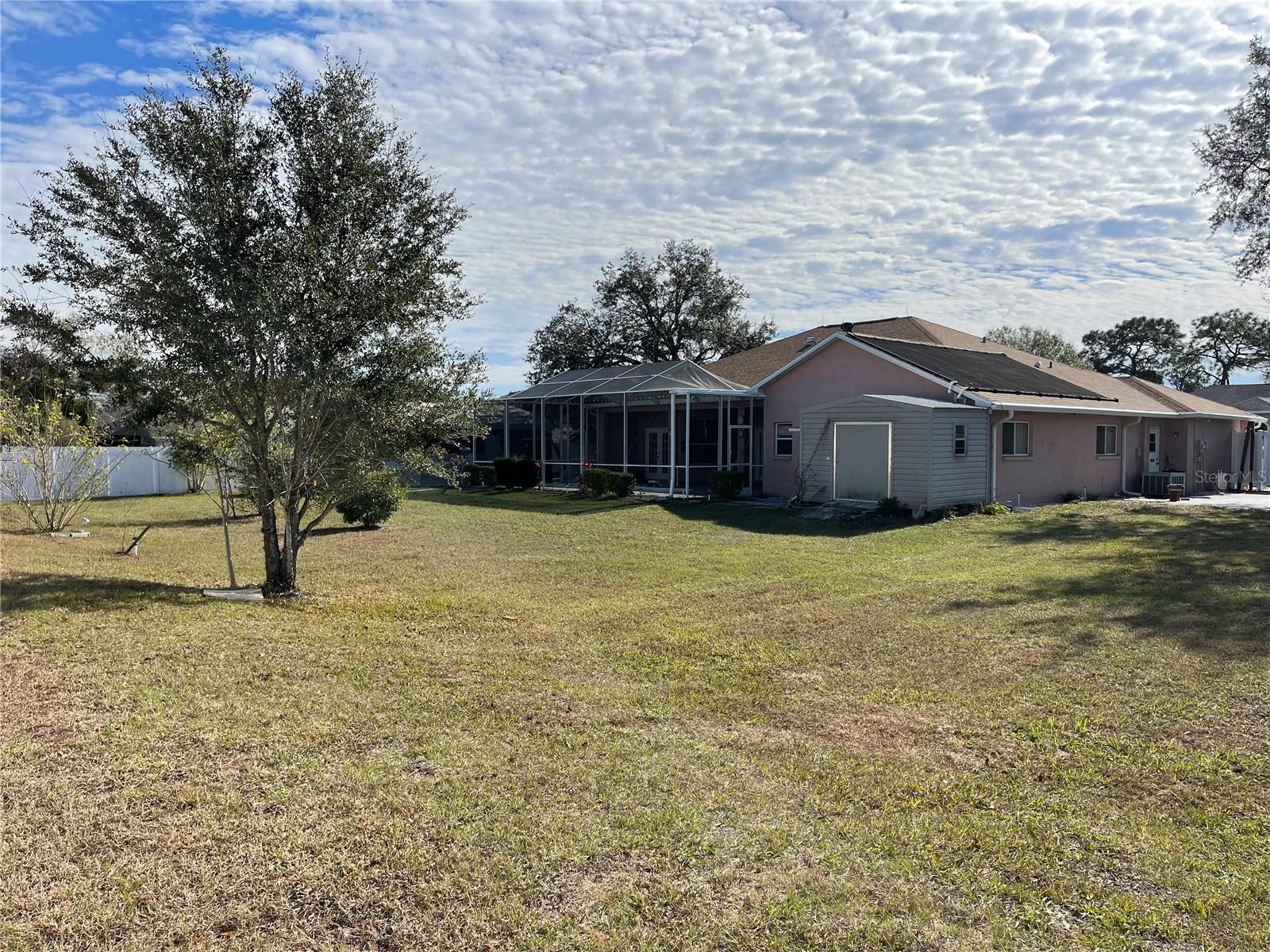 Back of the house and yard