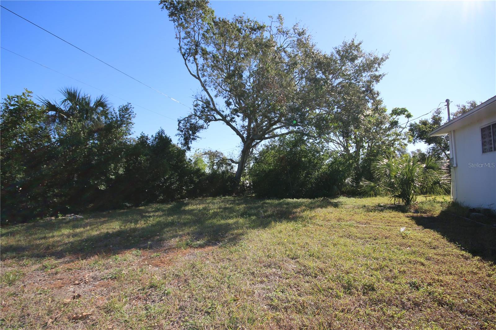 Side View - showing Back Yard