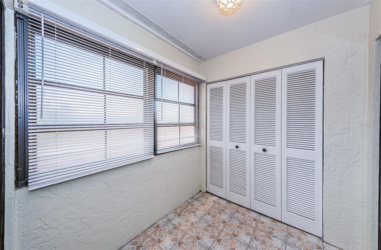 Sunroom with In Unit Laundry