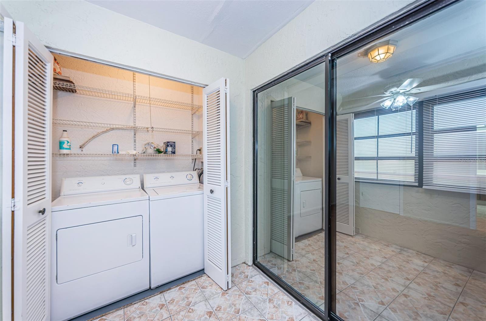 Sunroom with In Unit Laundry