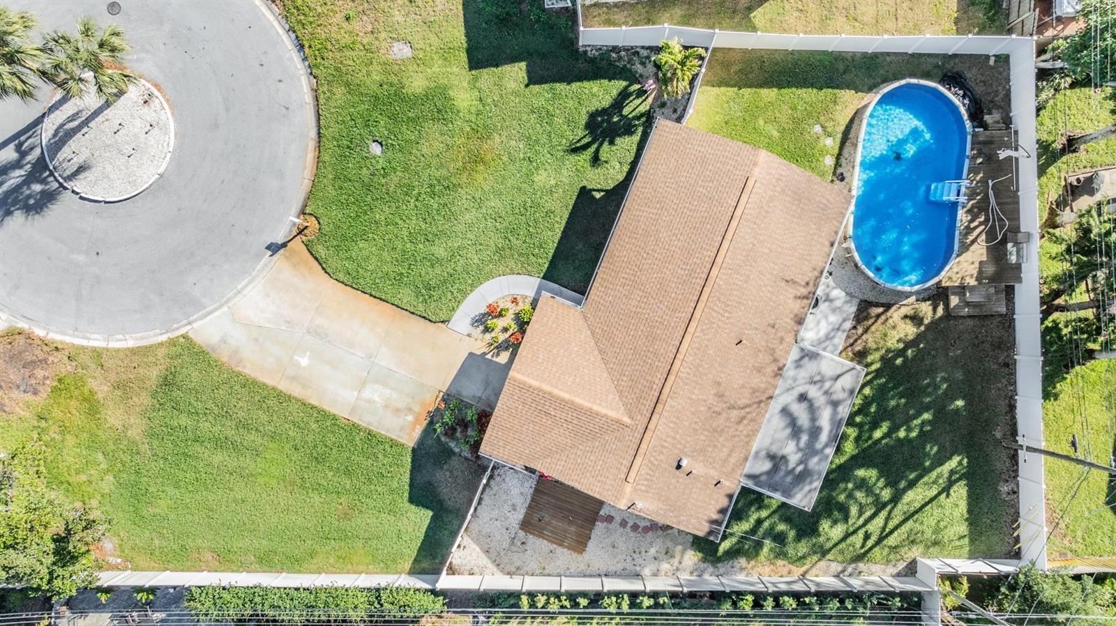 Aerial View of house.