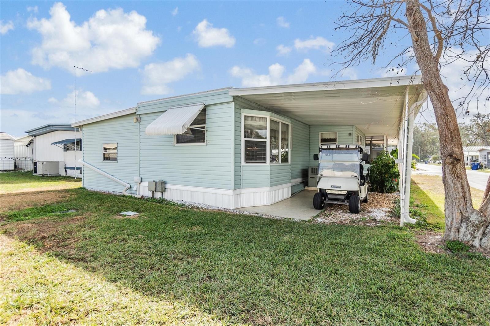 Golf cart is included in sale of this home.