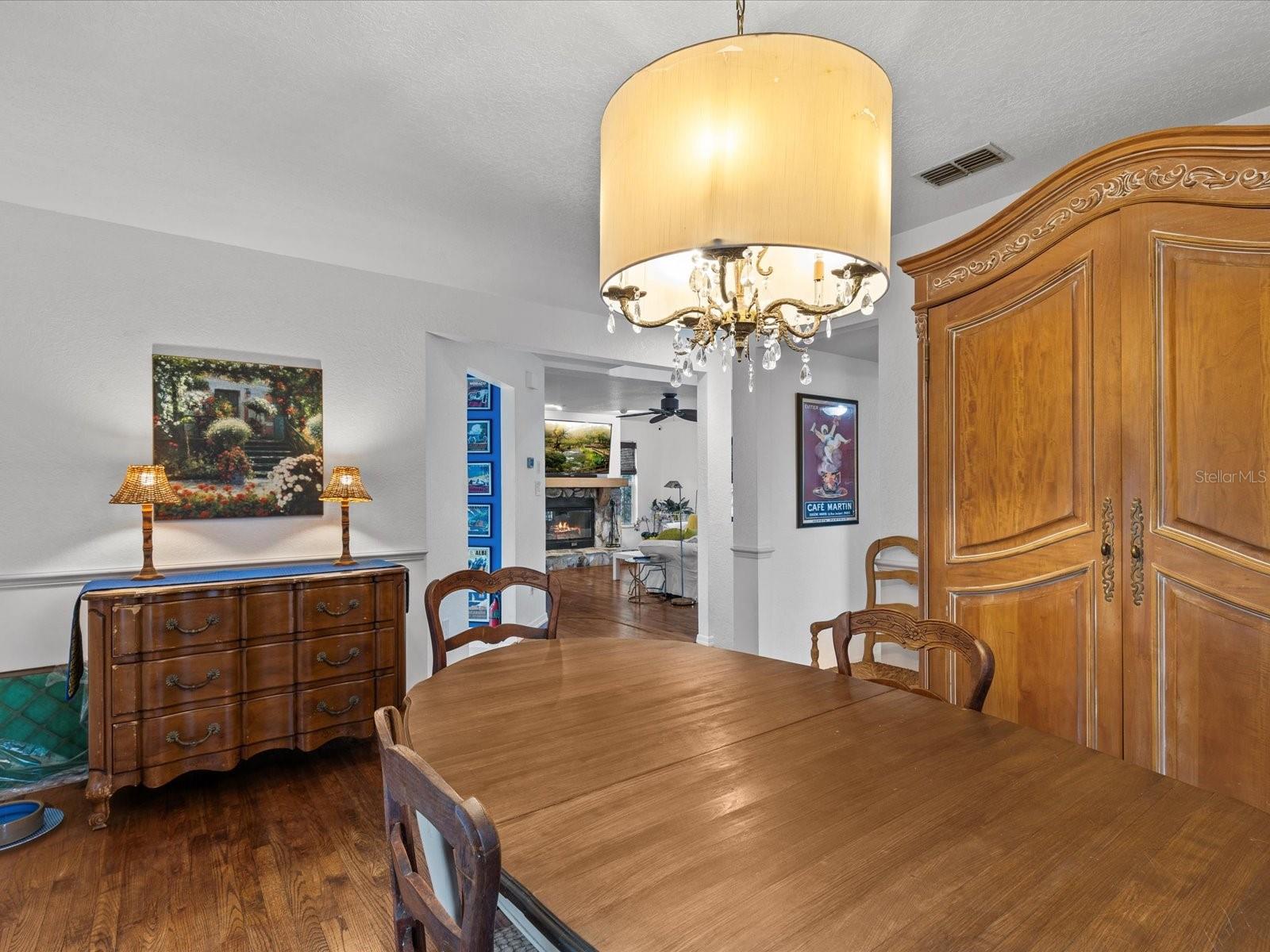 Separate dining room off the kitchen