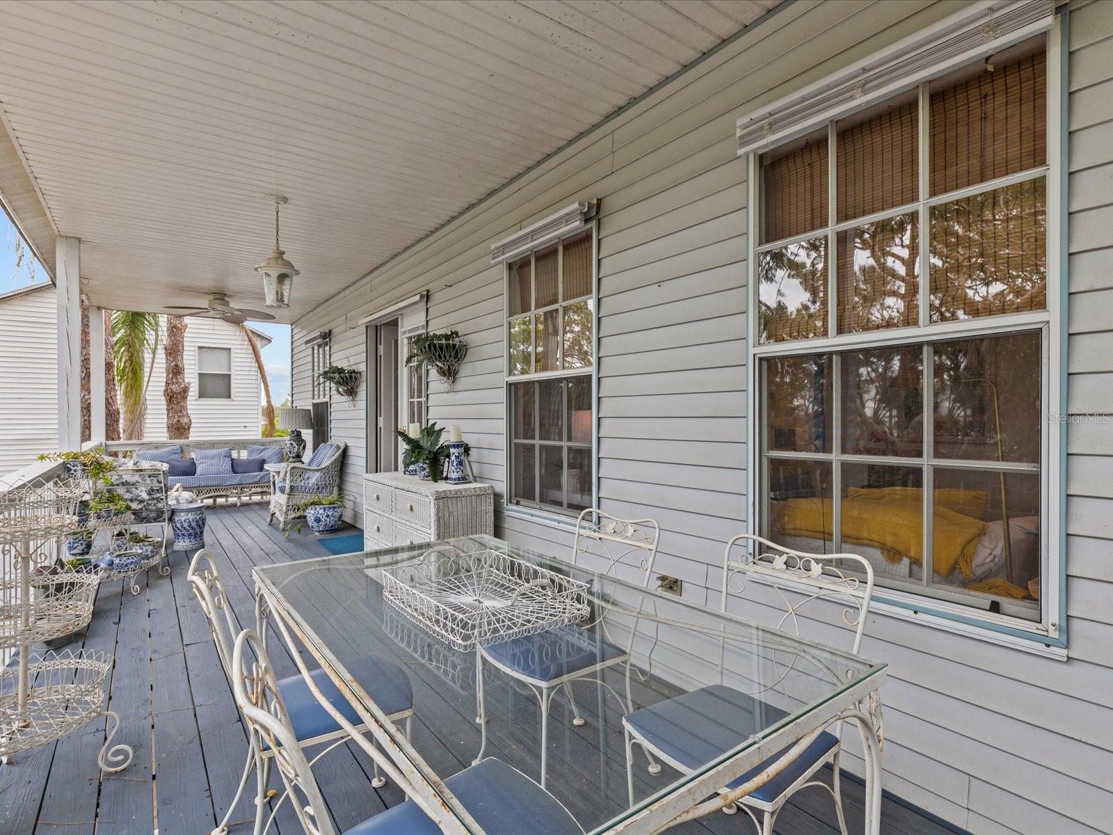 Second story front balcony