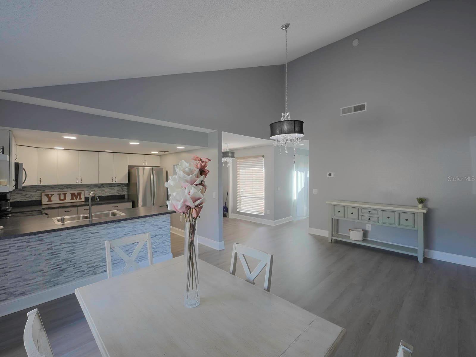 Dining Room overlooking the kitchen