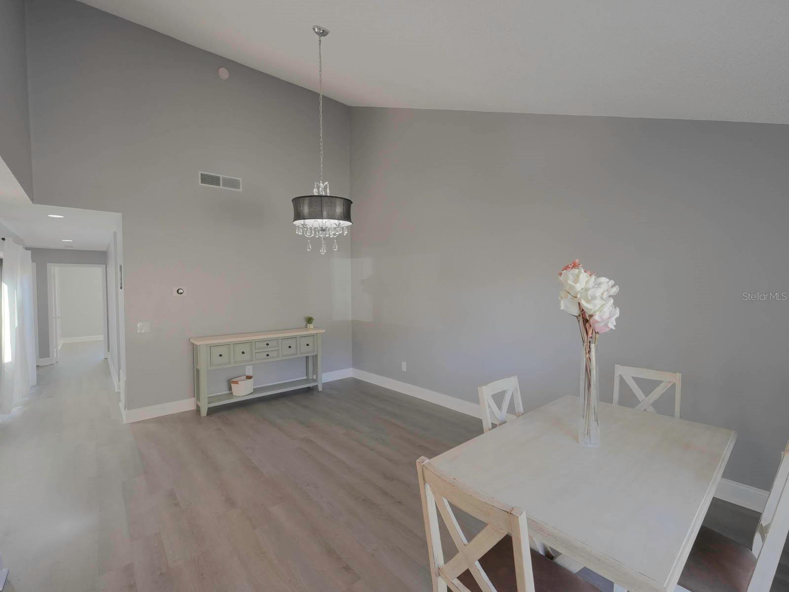 Dining Room Overlooking Living Area