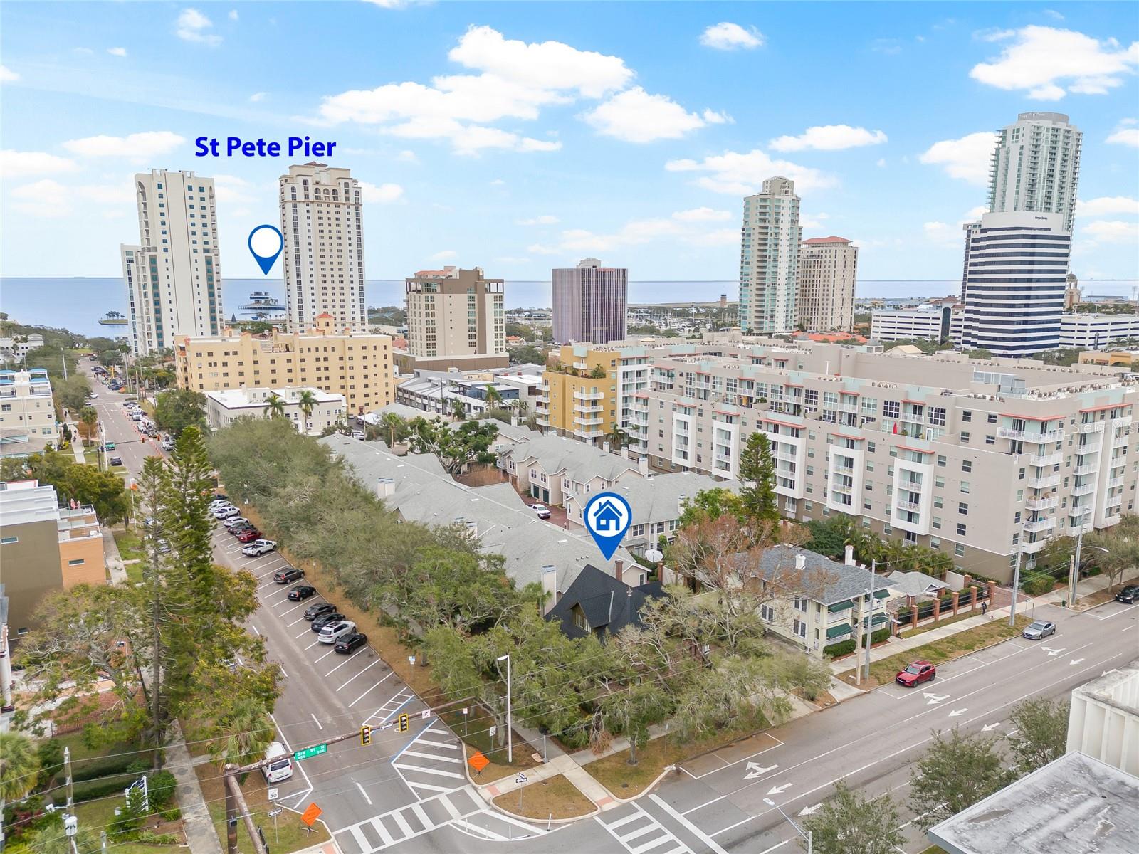 A short walk away is the newly renovated St Pete Pier.