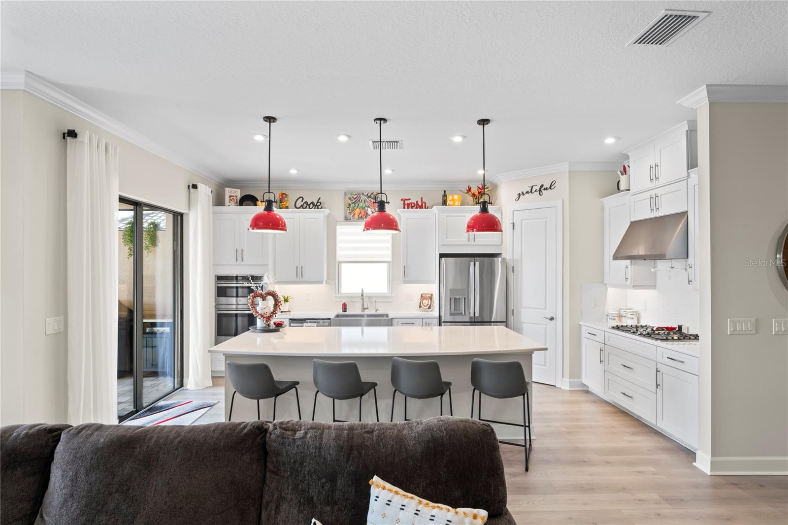 Kitchen from living room