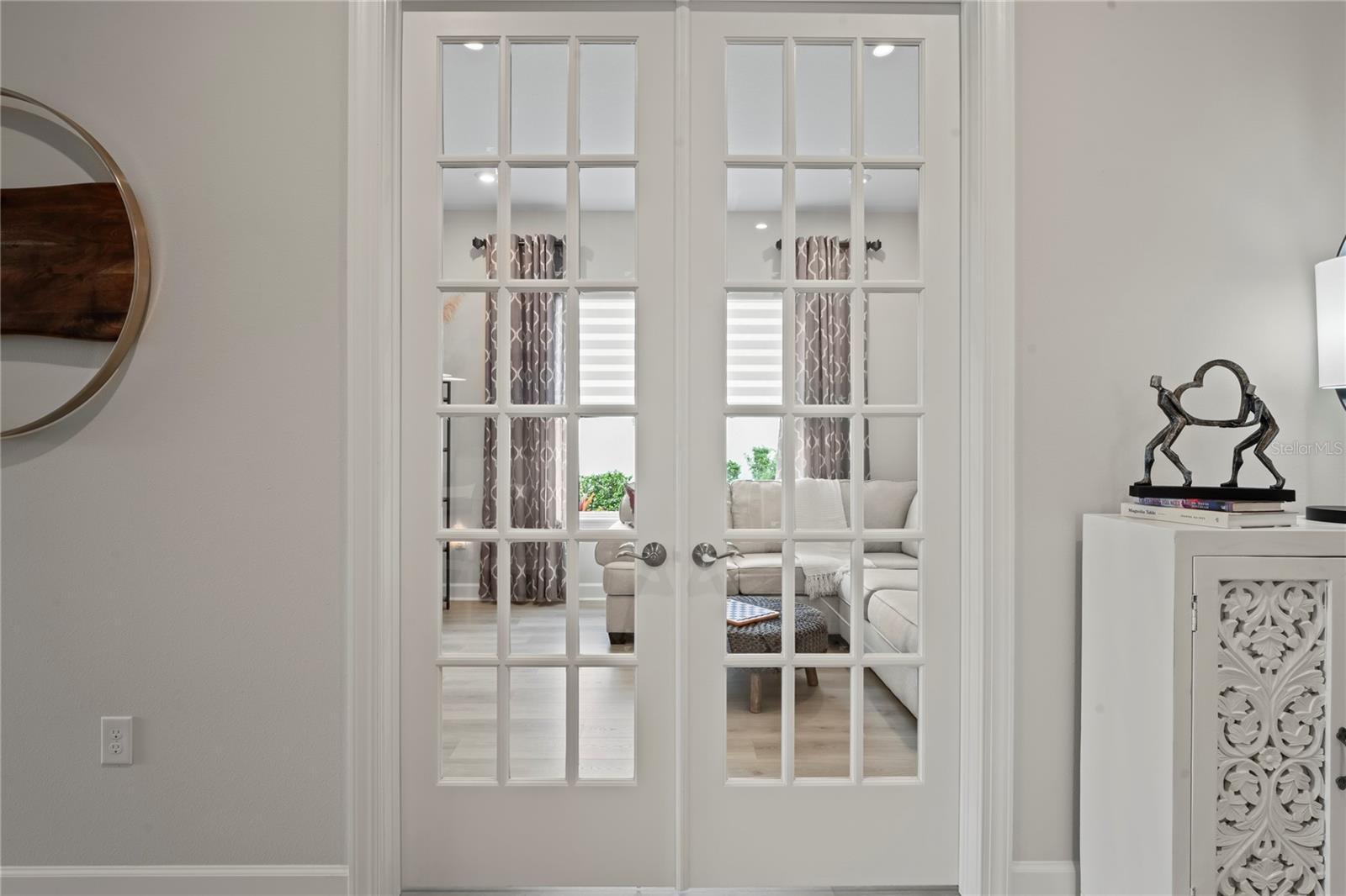 Den/Office Room French Colonial Doors