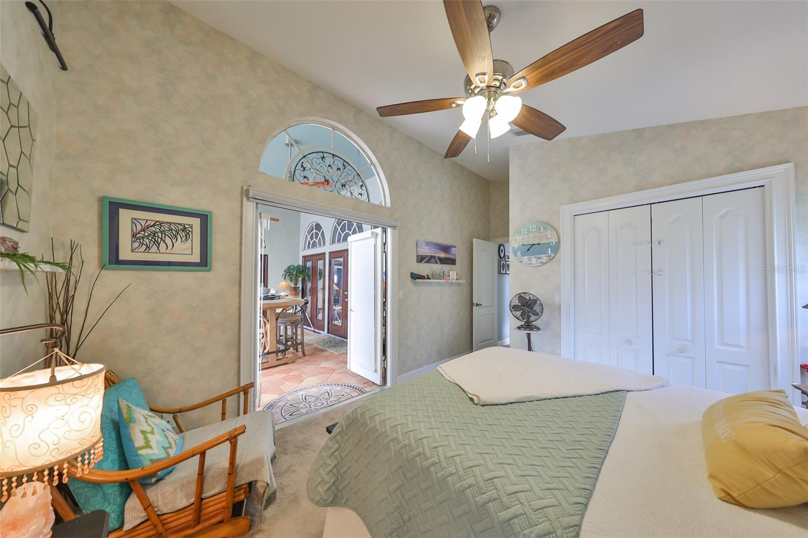 3rd Guest Bedroom Ensuite French doors to Lanai, Walk-In Closet