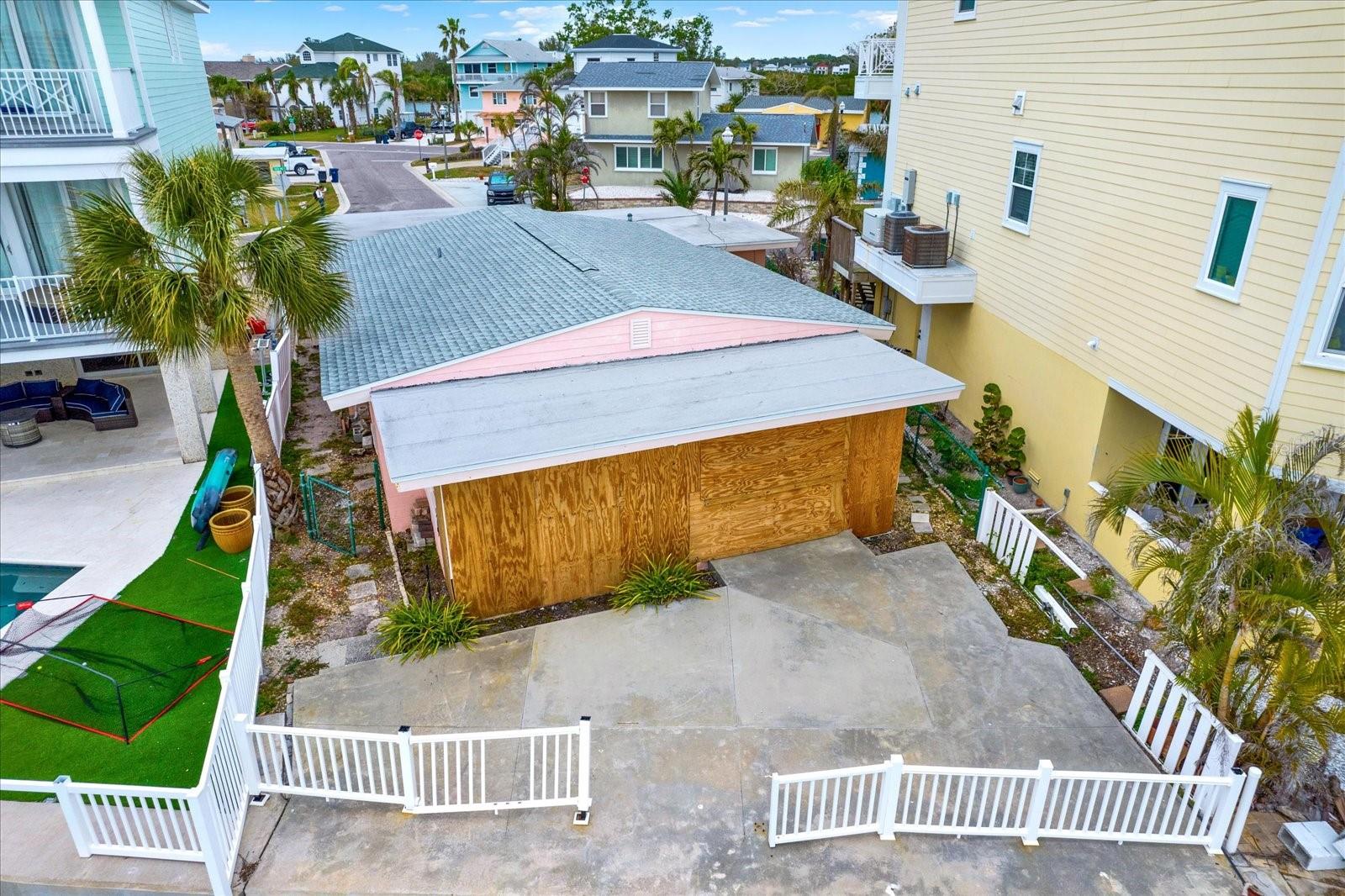 The back of the house has a wide open view of the Bay