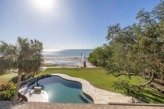 View of Pool from Second Floor Balcony