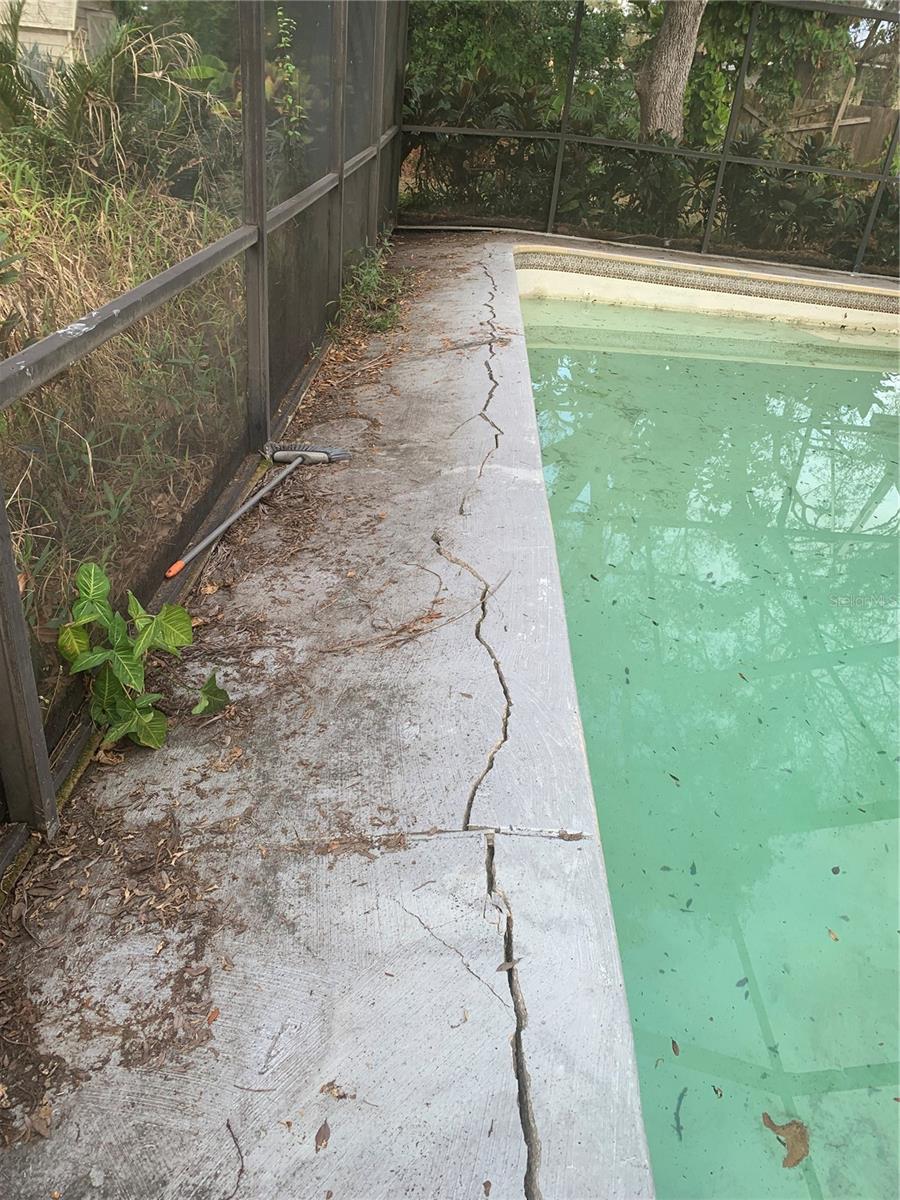 Pool Cracked Deck