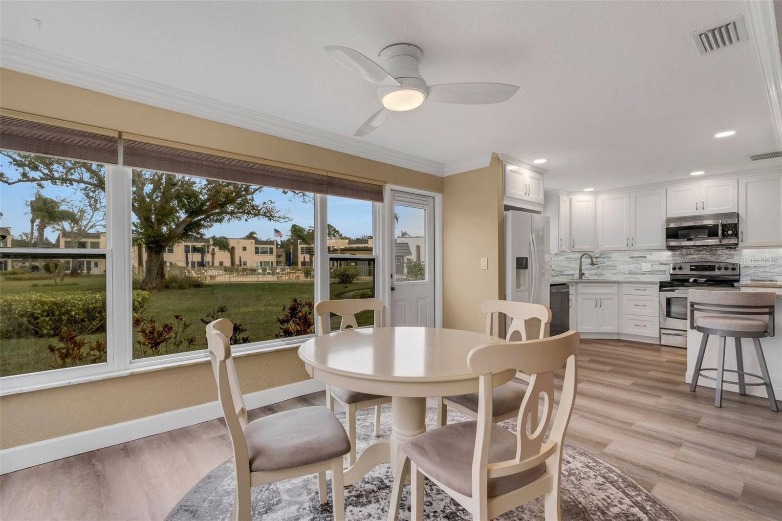 Florida Room with View of Pool and Clubhouse