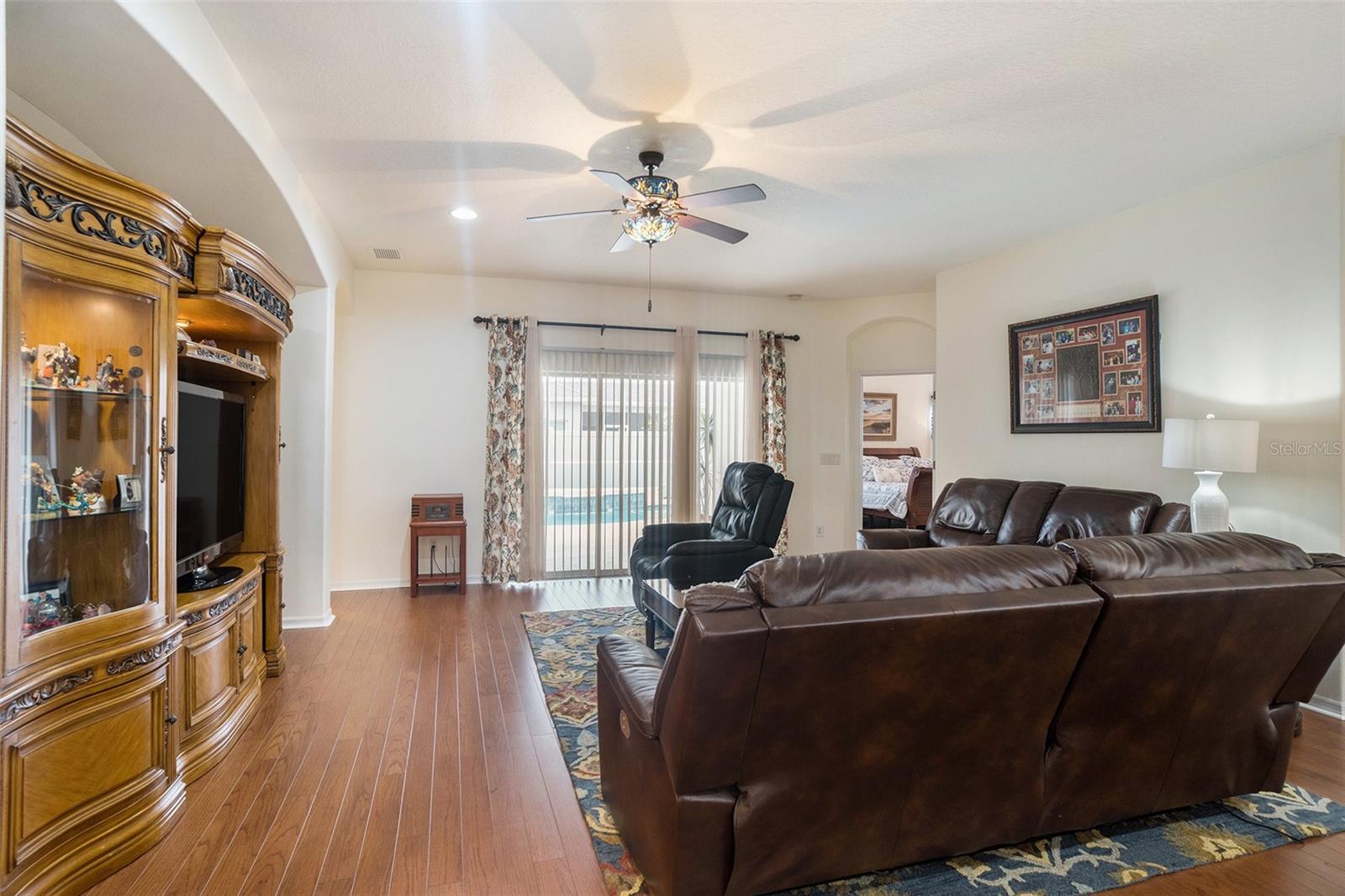 Family room open floor plan