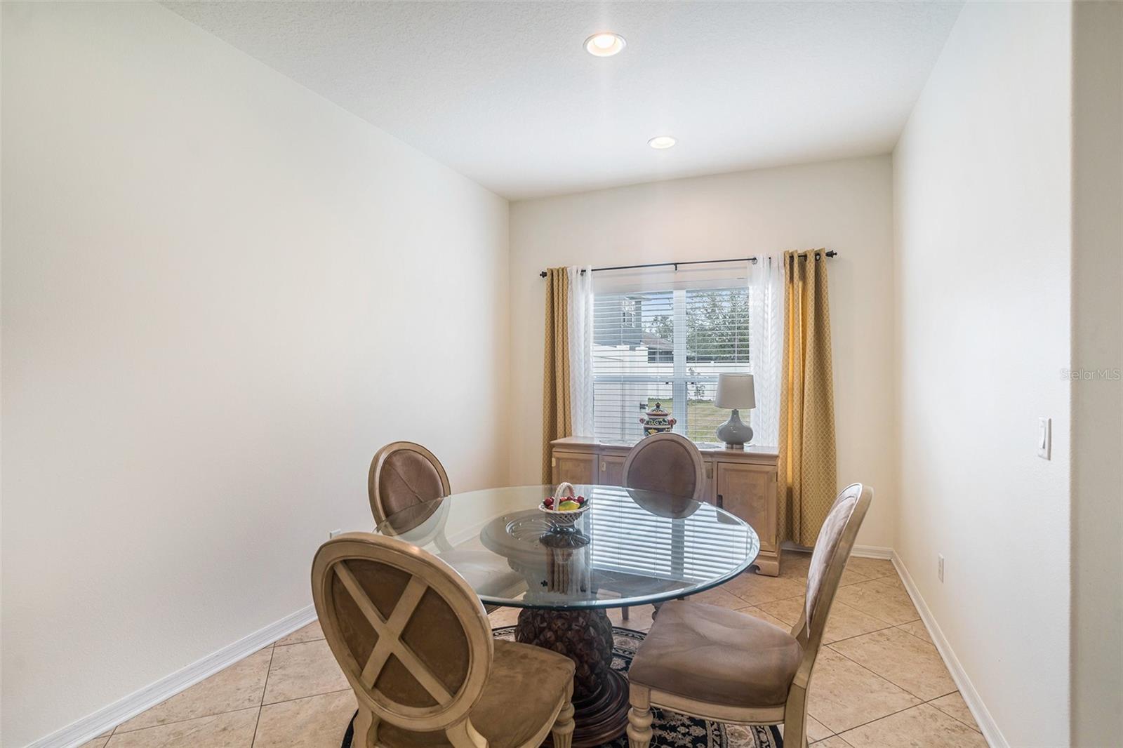 large breakfast nook in kitchen