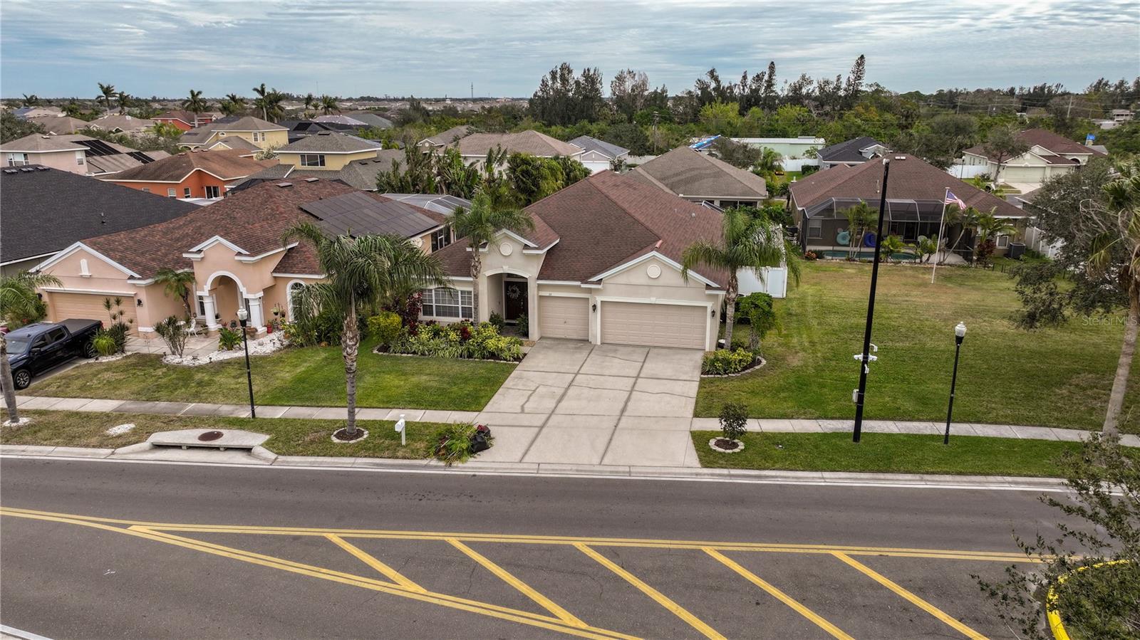 Wide view of home
