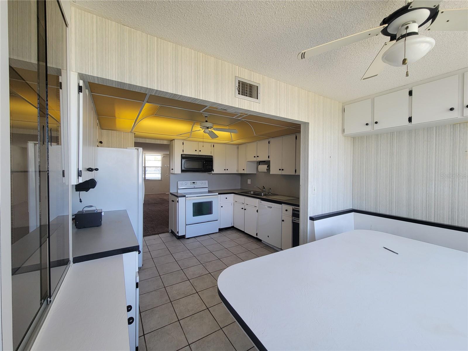 Built-in storage in main bedroom