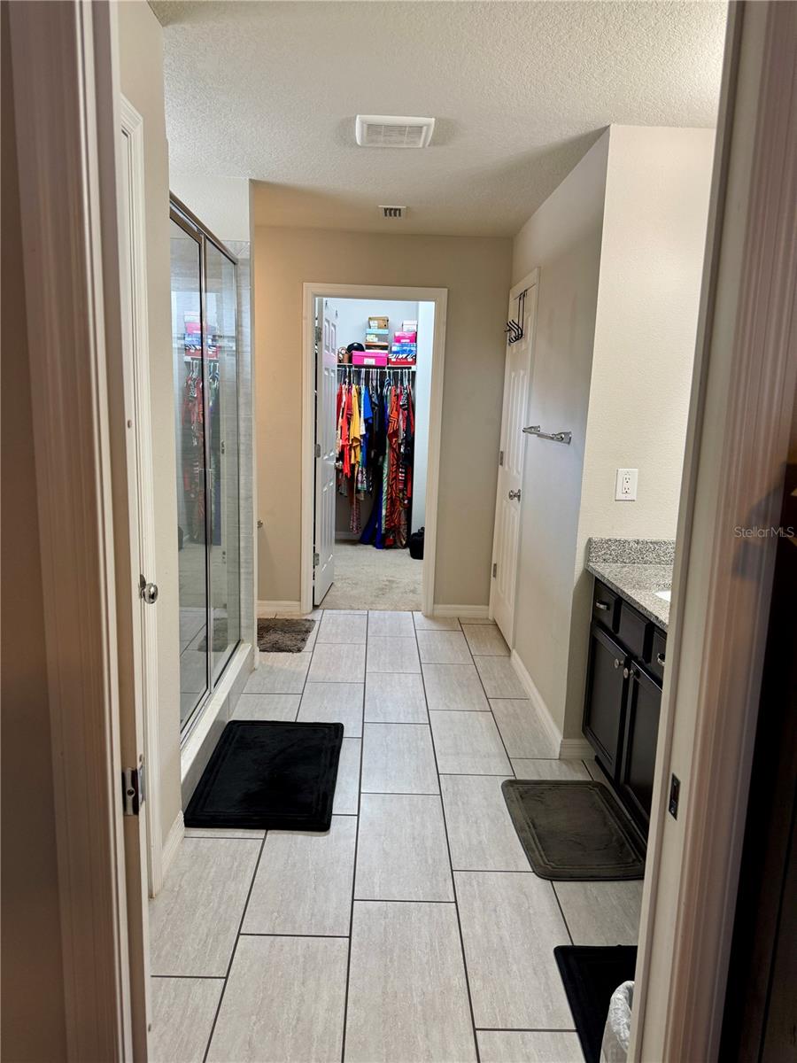 Primary bath and Walk in Closet