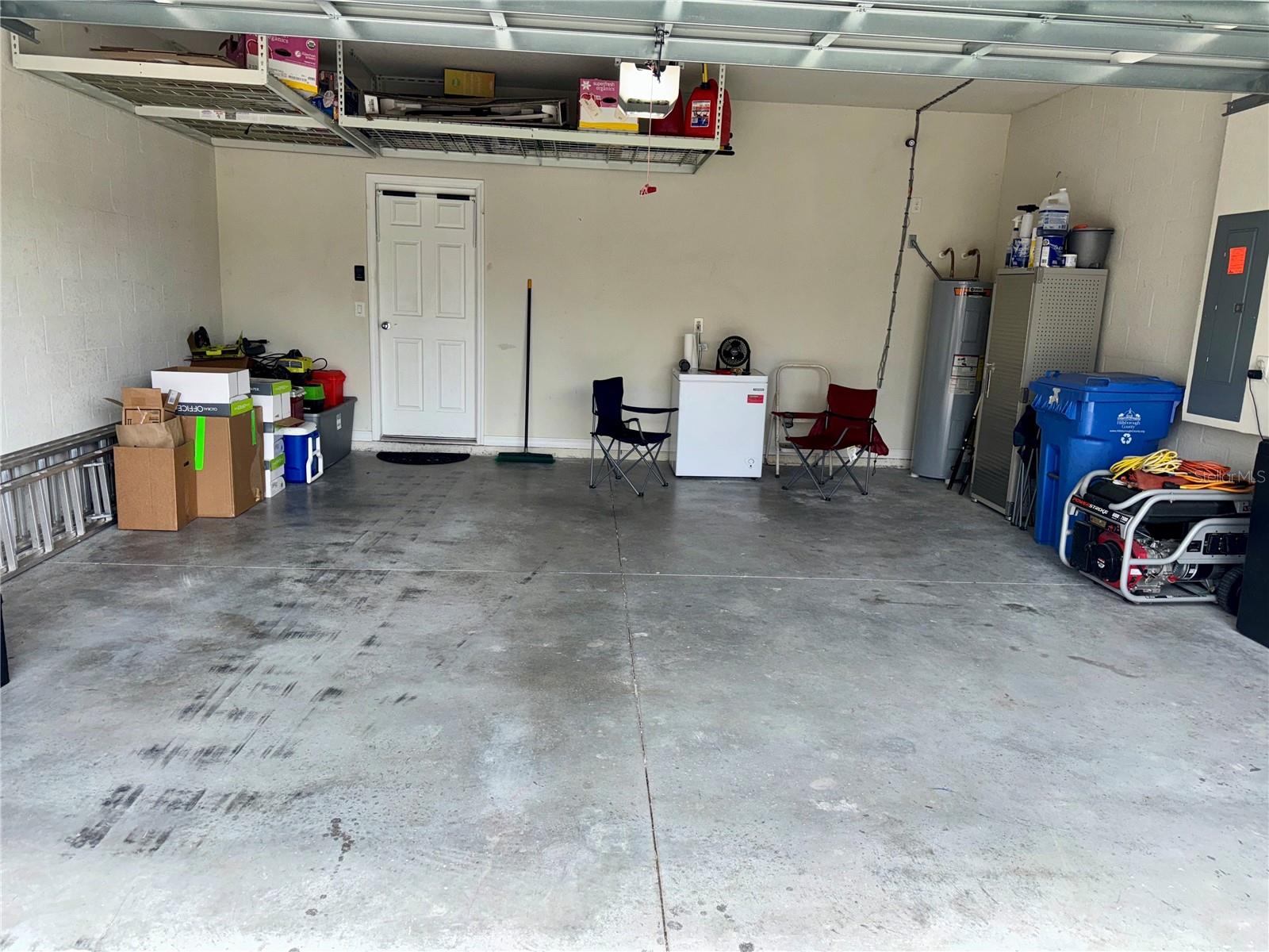 Garage with above storage