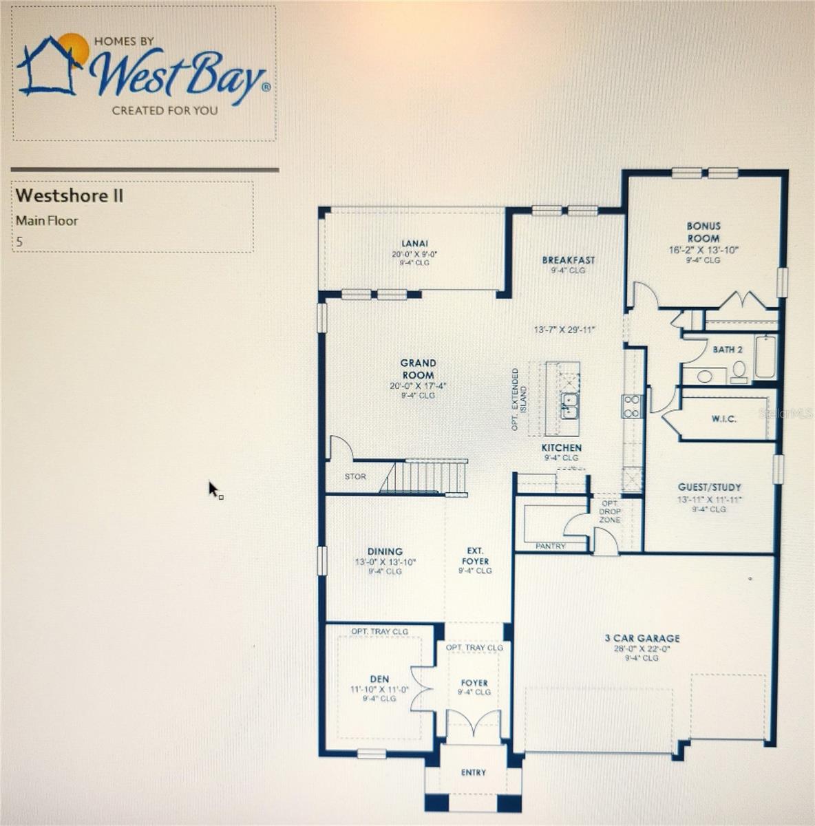 Main & 2nd Floor Layout with Measurements