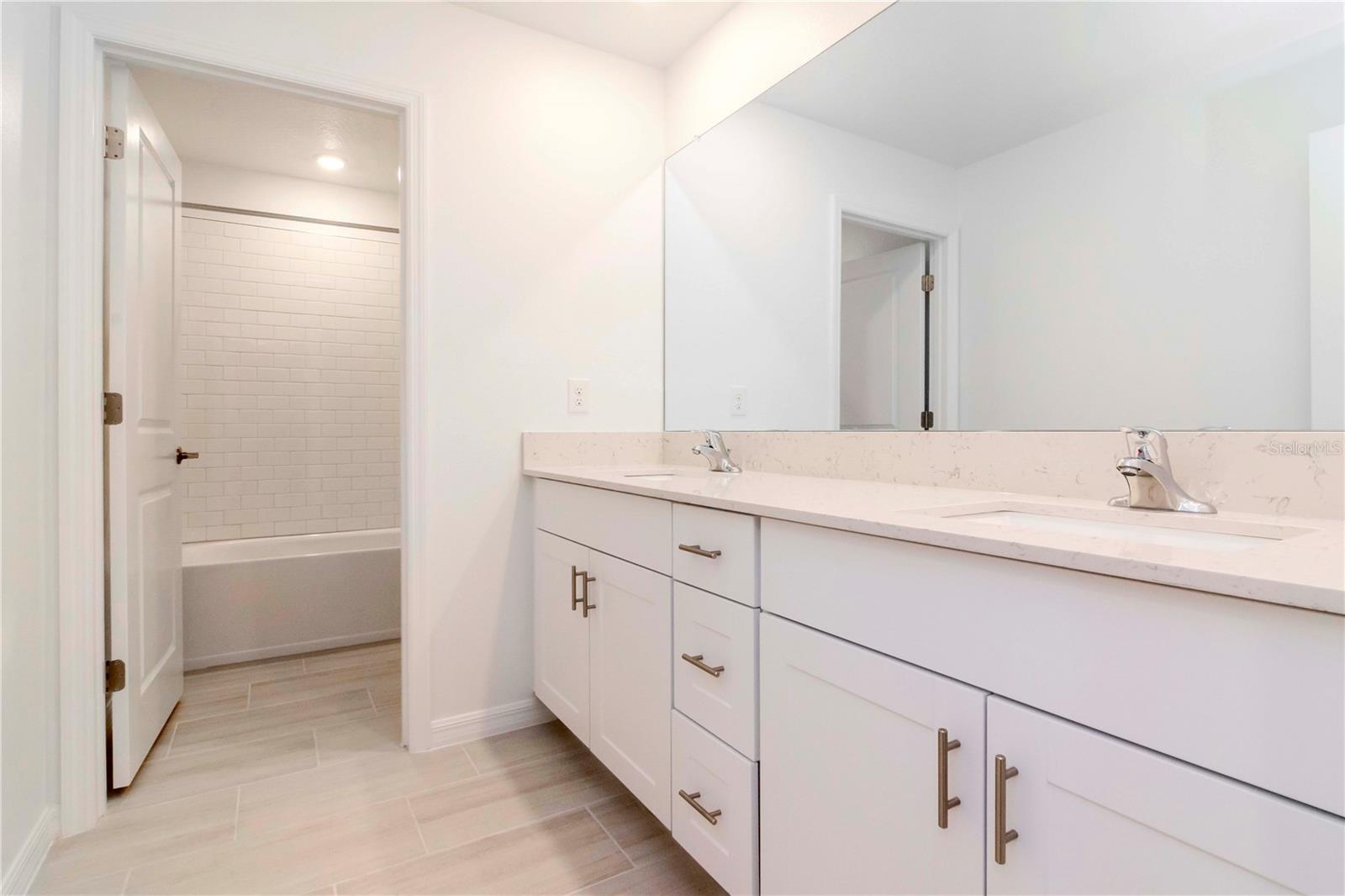 Upstairs Bath with tub