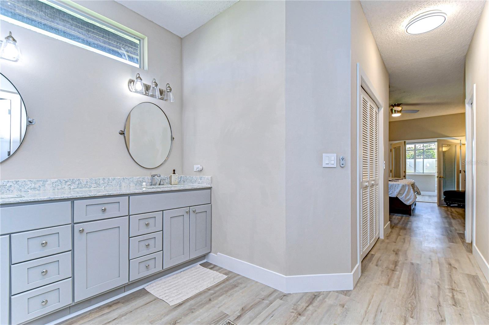 LOTS of cabinet space just in your master bath area!