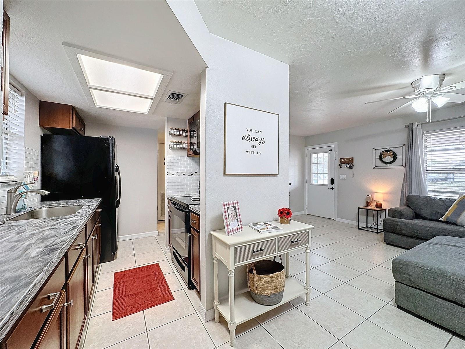 View of Living Room, Kitchen