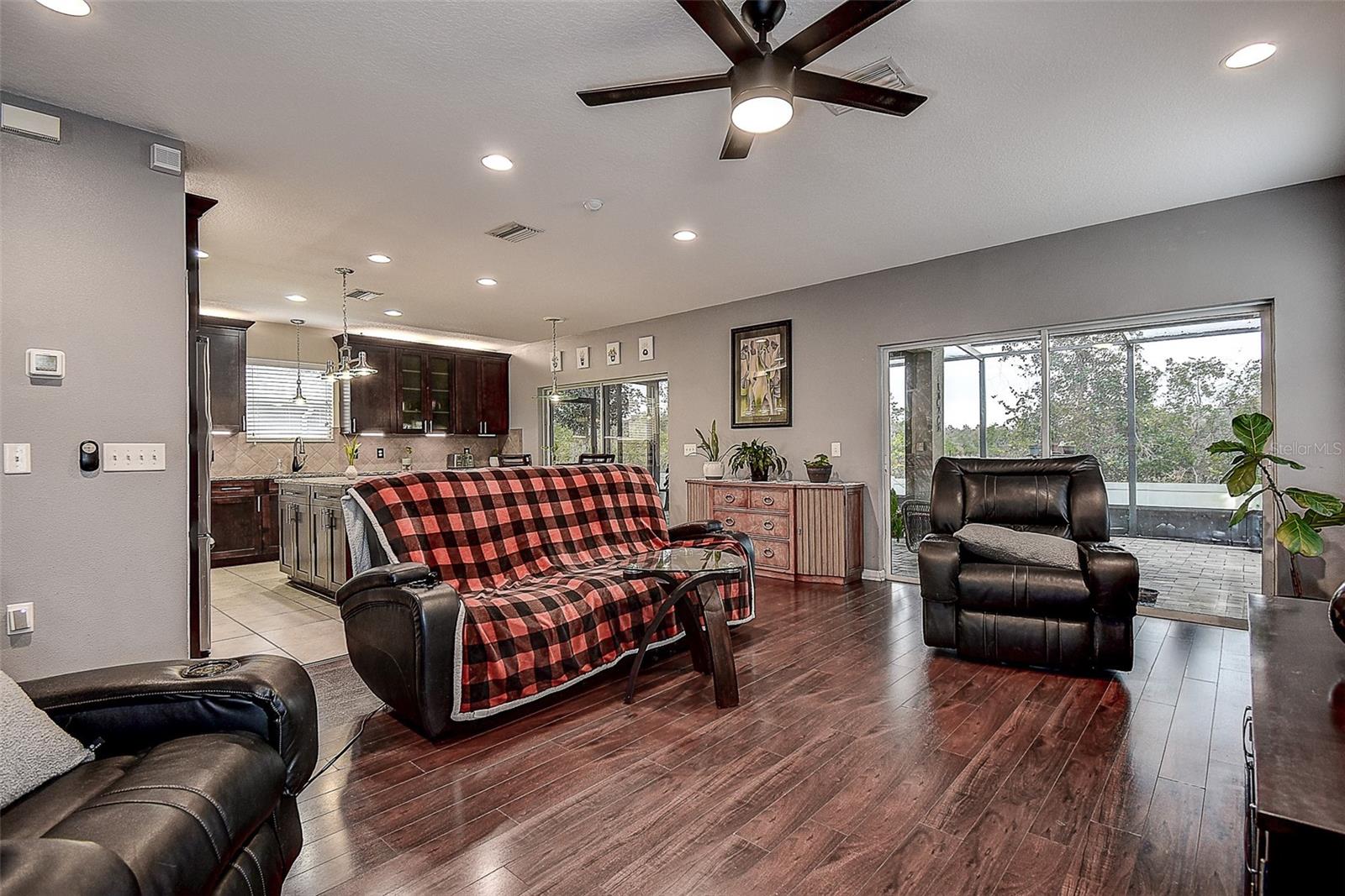 Family Room and Kitchen