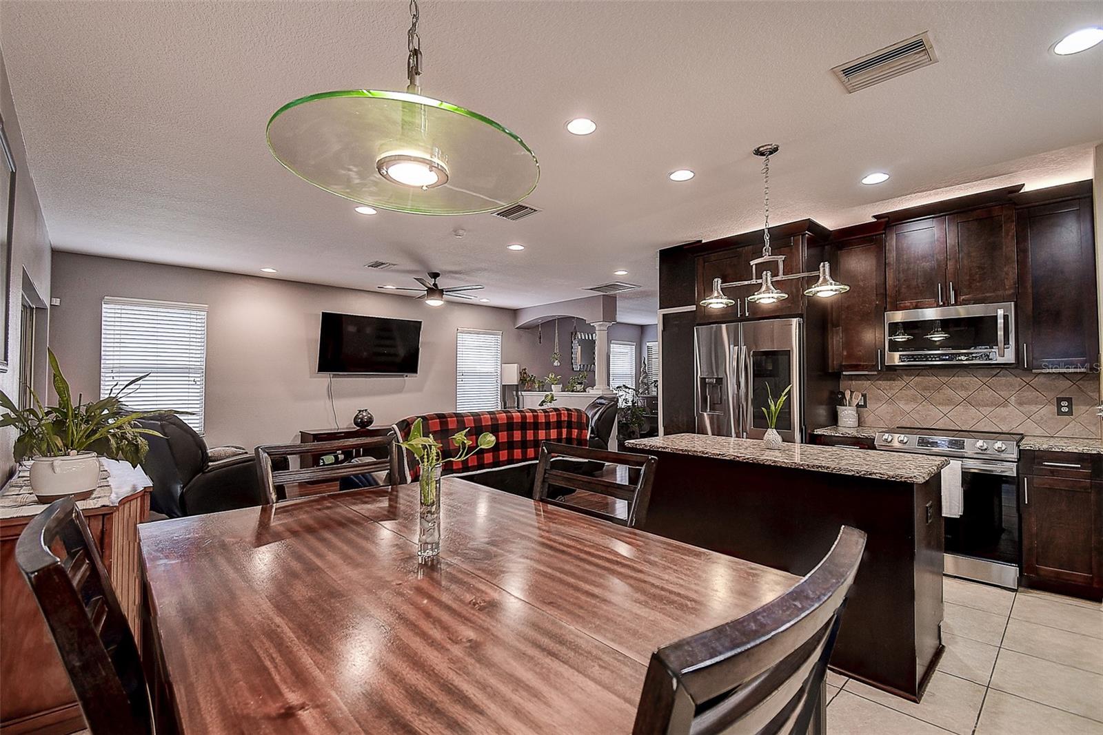 View of Kitchen leading into Family Room