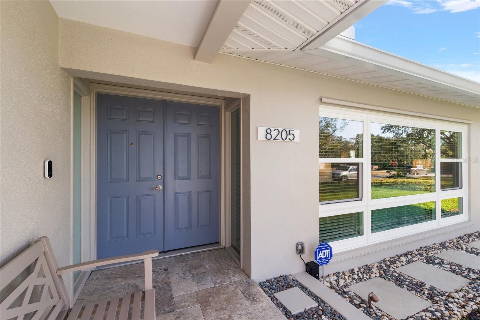 Front Door & covered area