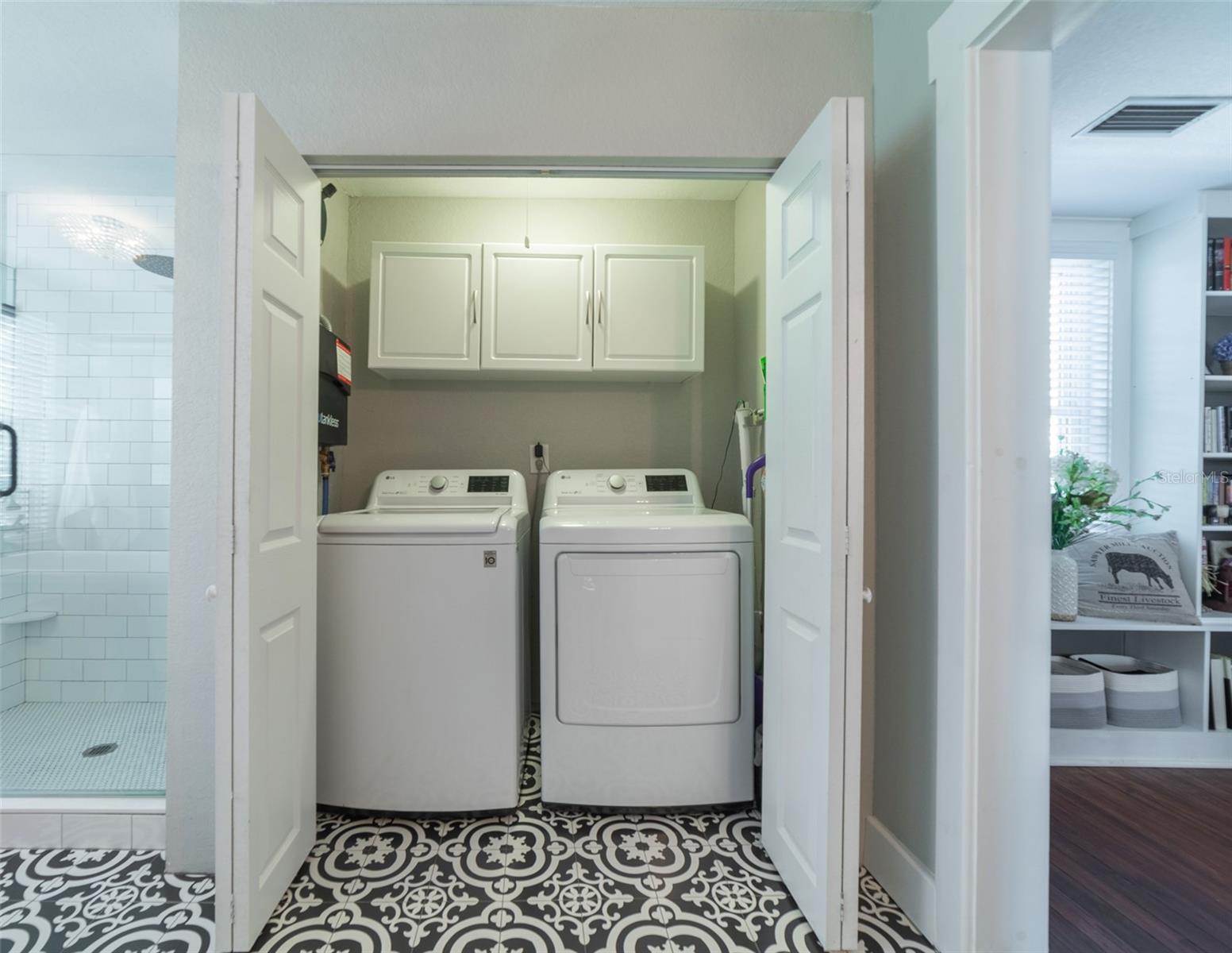 Master Bathroom Laundry Closet