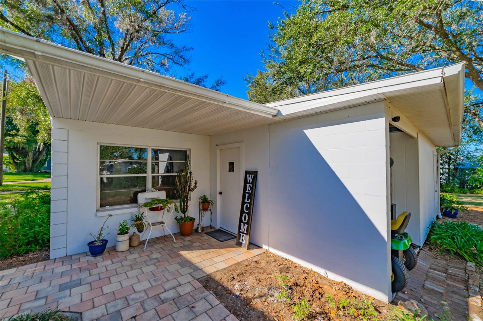 Paver Patio and Garage