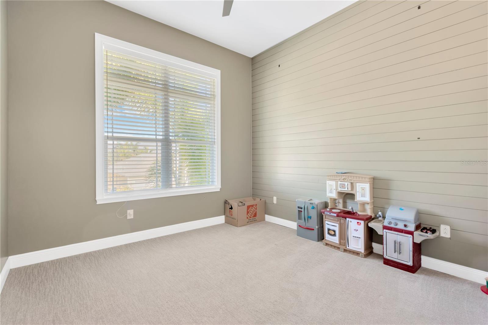 2nd Level Bedroom #4, With Decorative Shiplap Accent Wall, And An En-Suite Bathroom As Well!!