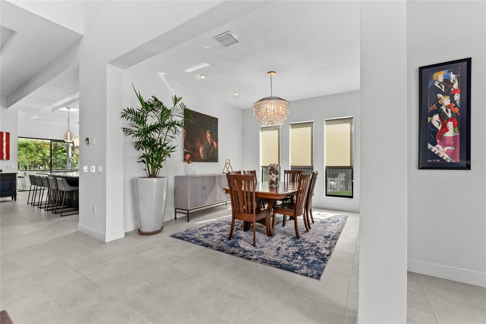 Open floorplan with lots of natural light