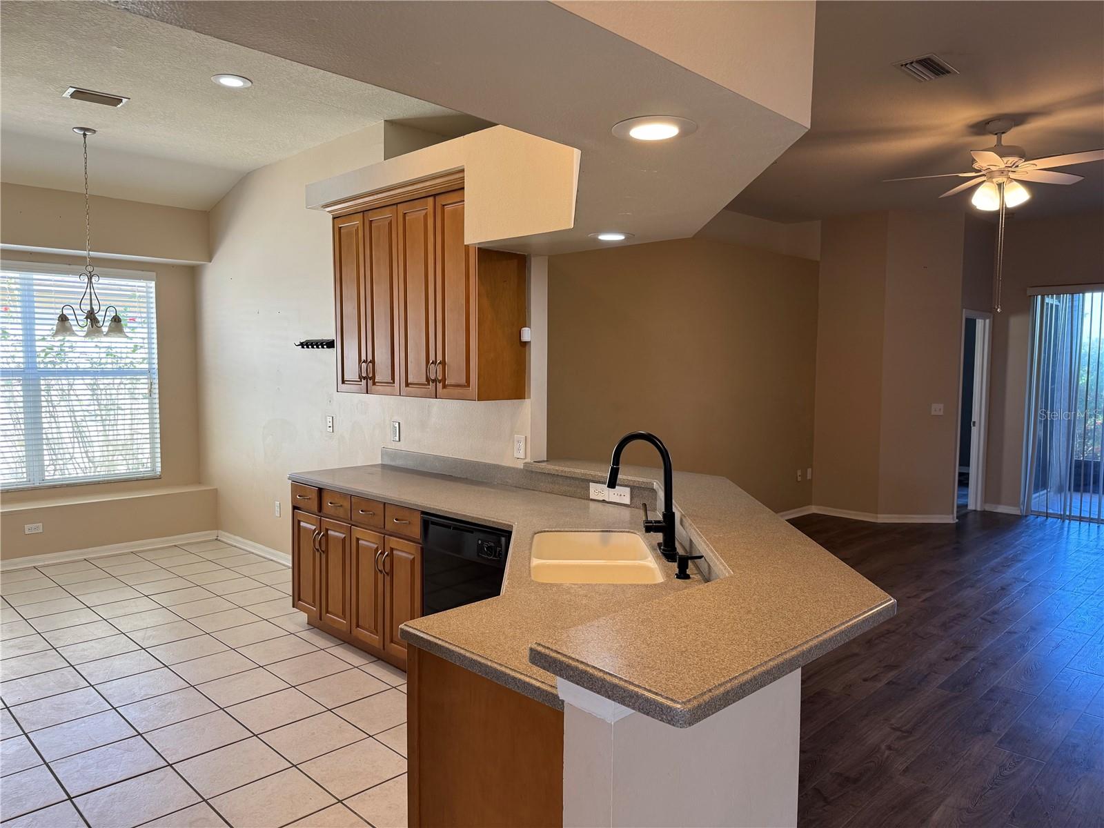 Large Open Dining, Kitchen Space