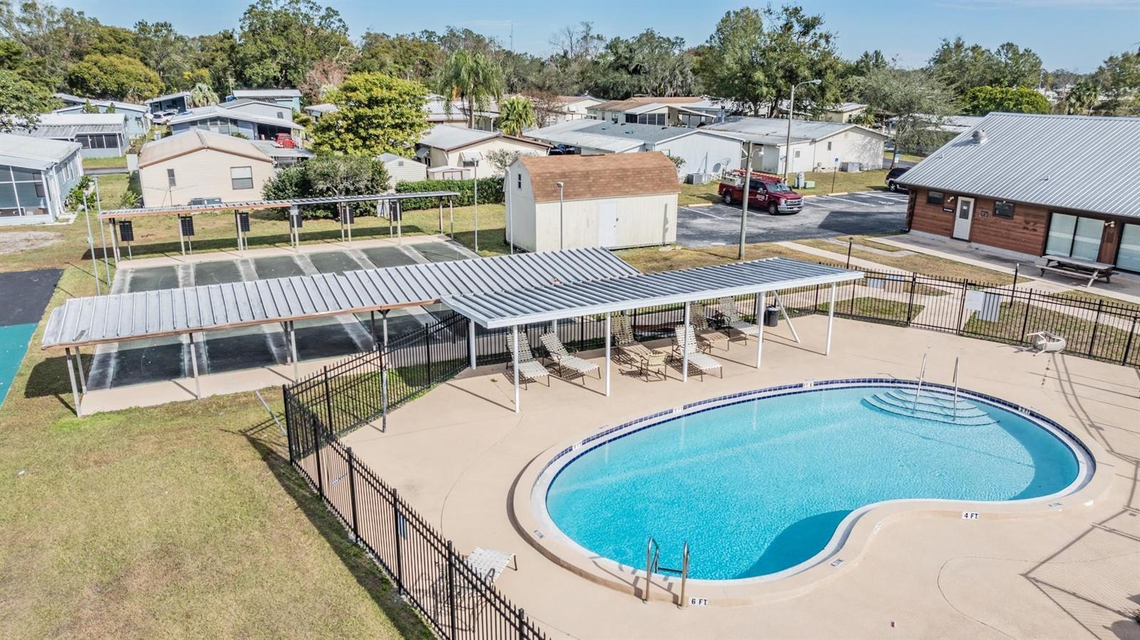 Community pool area.