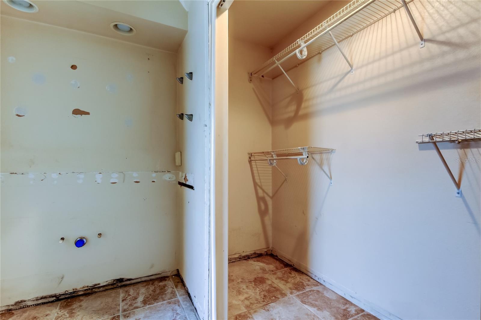 Primary Bath Vanity area and Closet