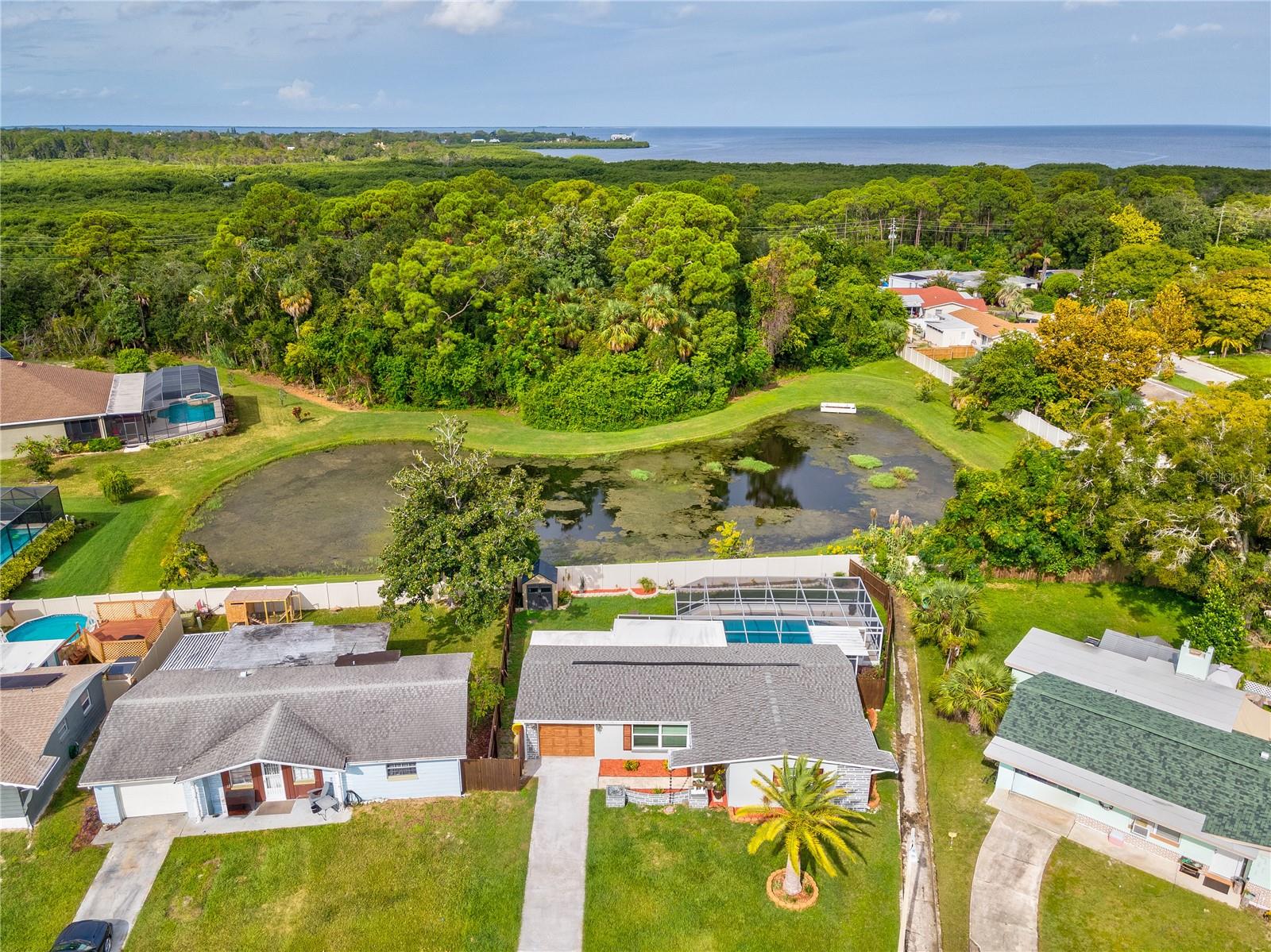 This home has no rear neighbors, so you can enjoy the sounds of nature instead of the sounds of traffic and neighbors.