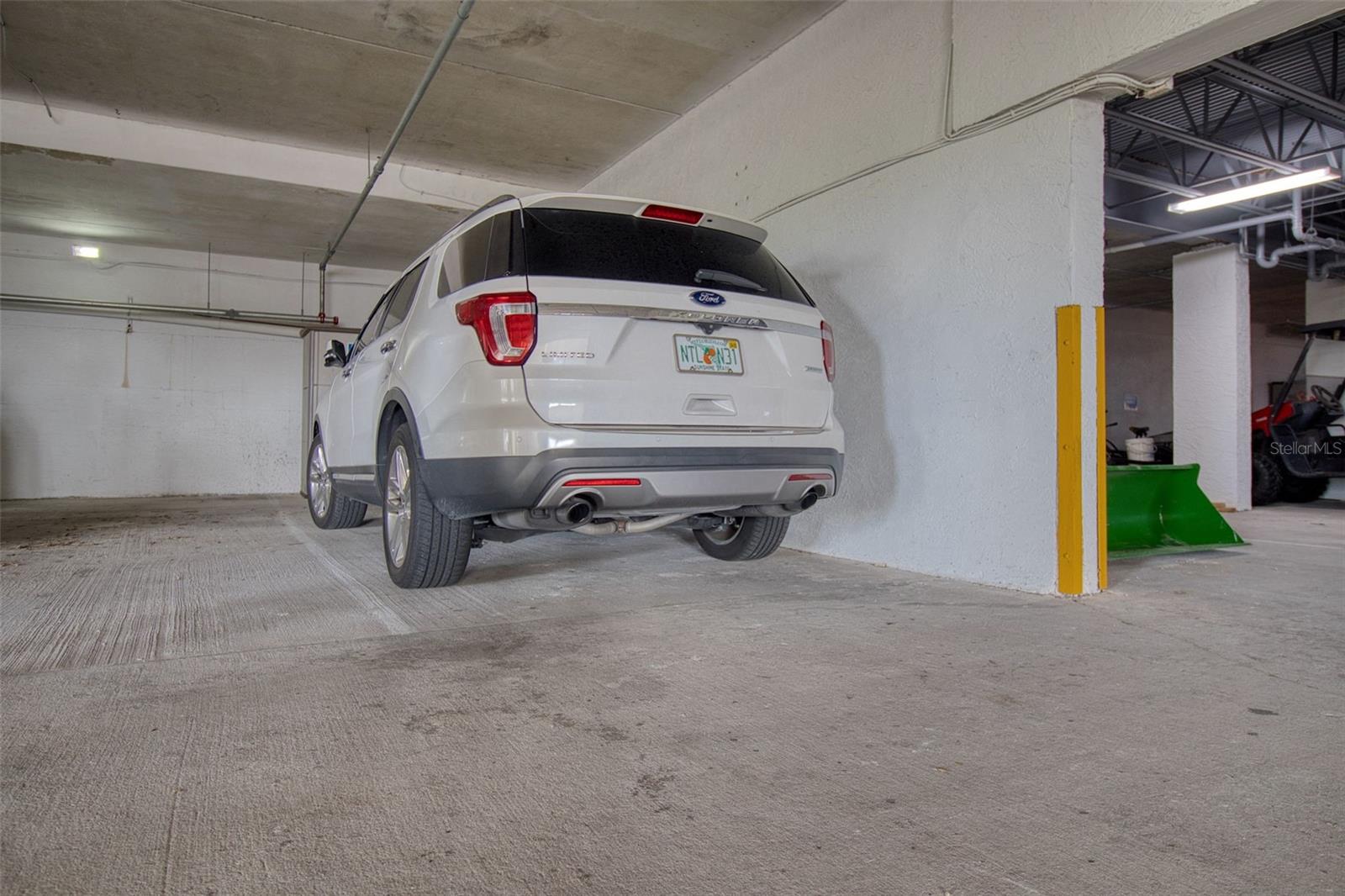 Extended Parking space in garage