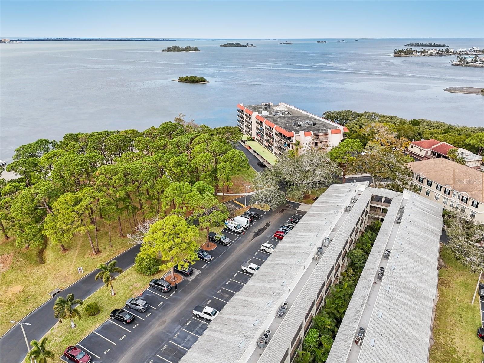 Roof top of condo and ocean views