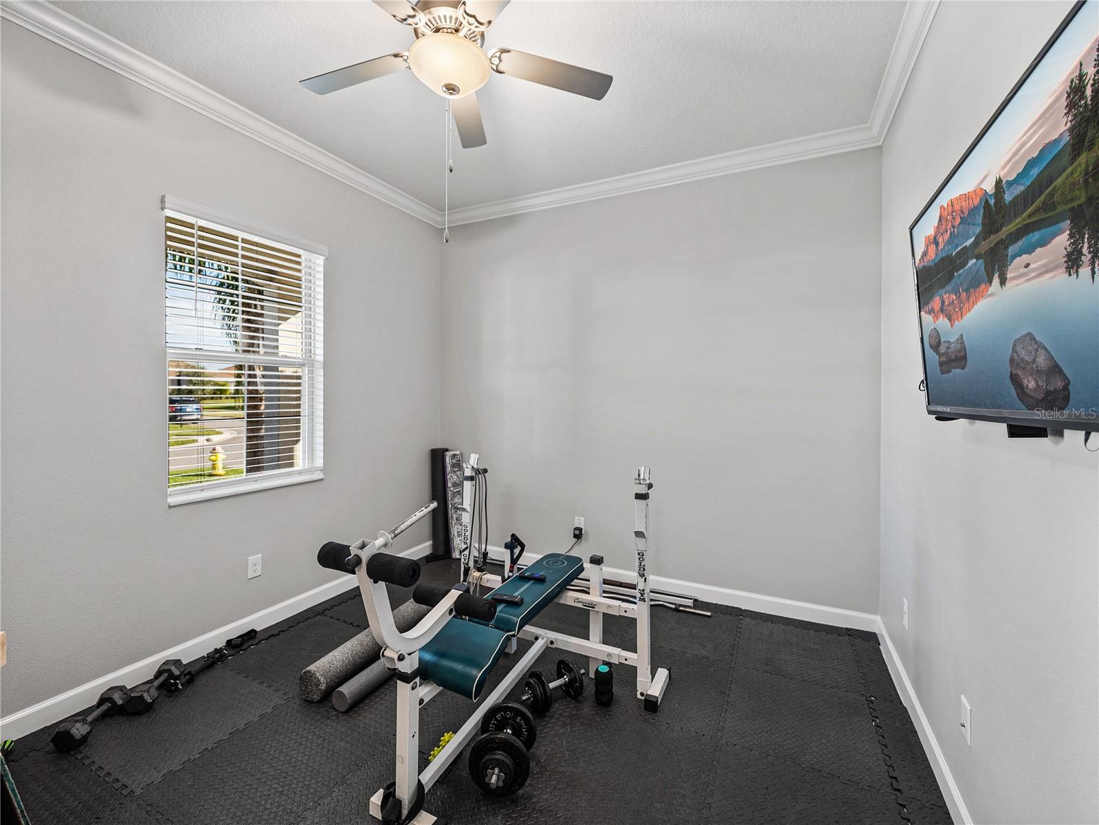 BONUS ROOM!  Currently used for fitness.. ideal for office, extra sleeping space for guests, or man cave!