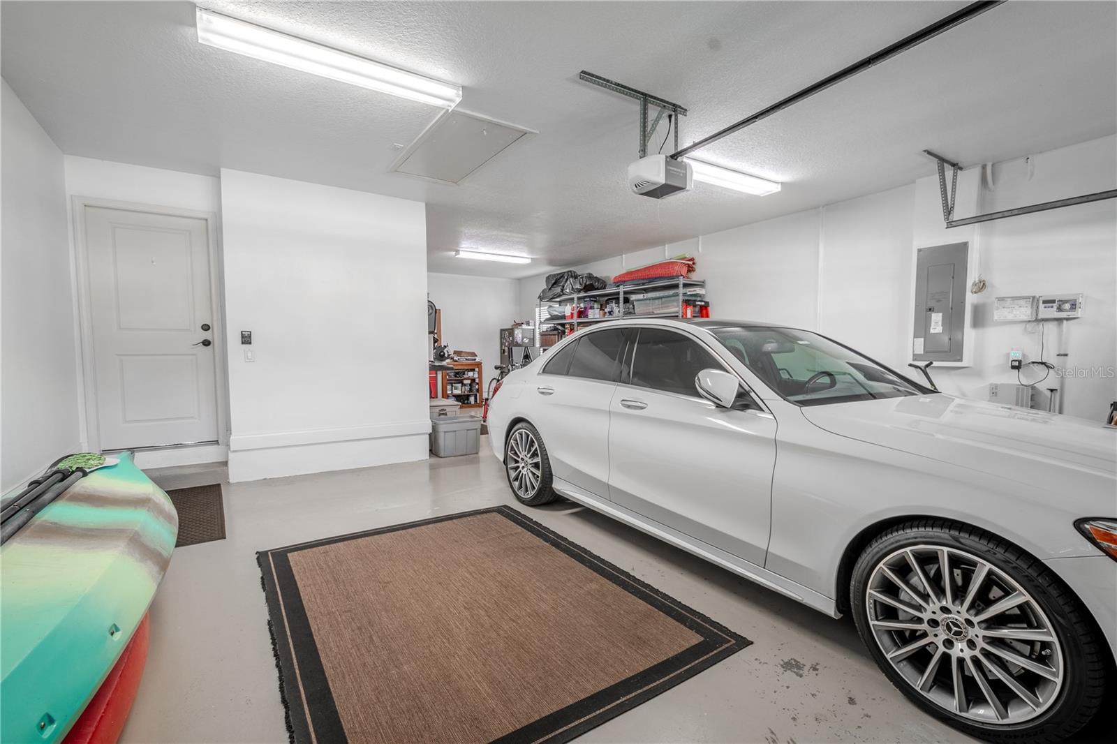 3 car garage with electric garage door opener