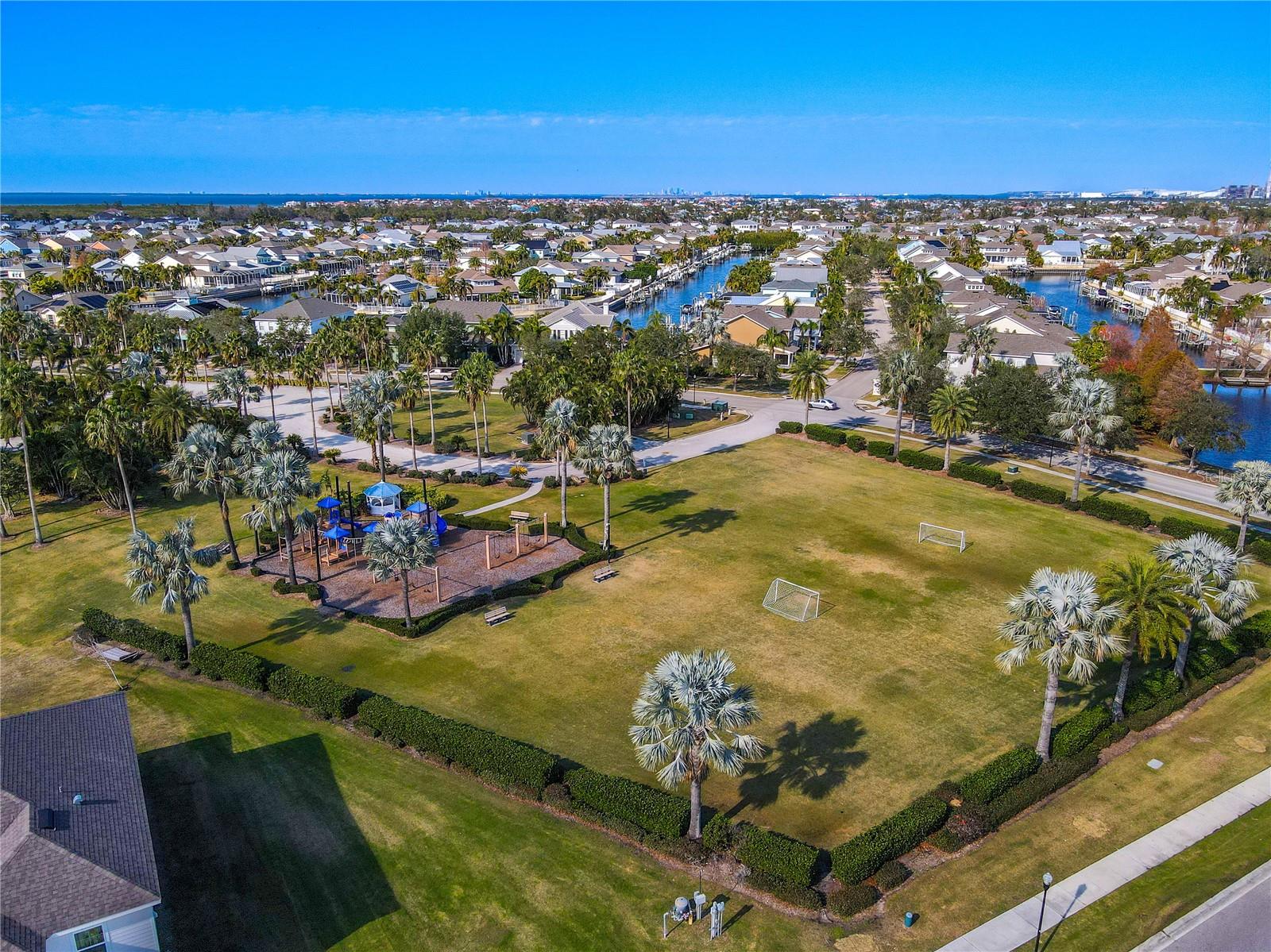 Playground & soccer field