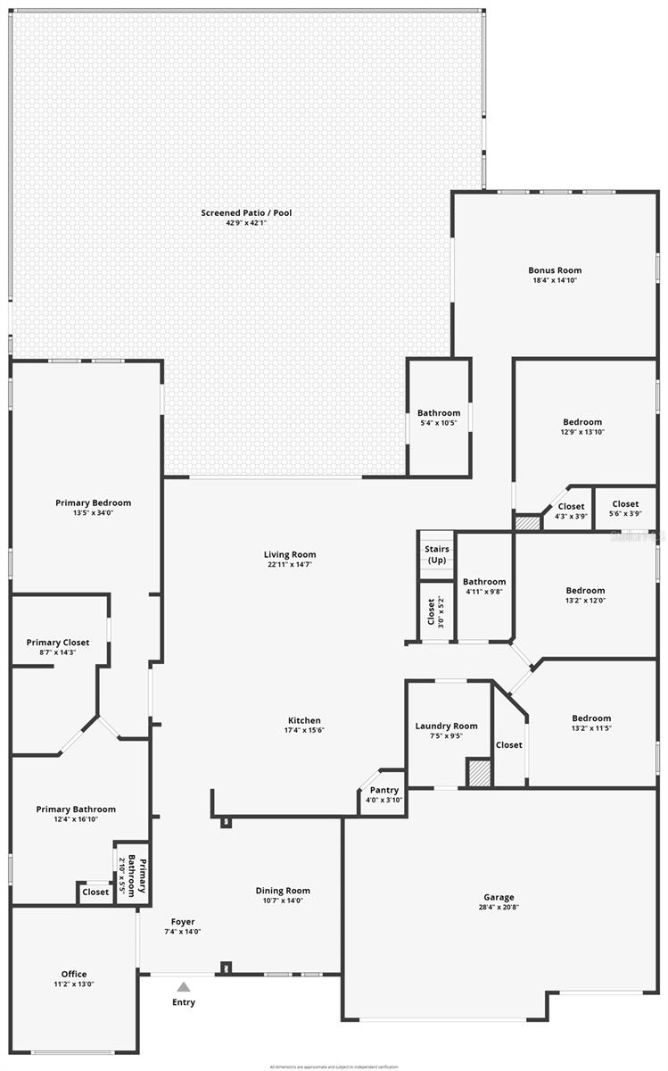 First Floor estimated measurements