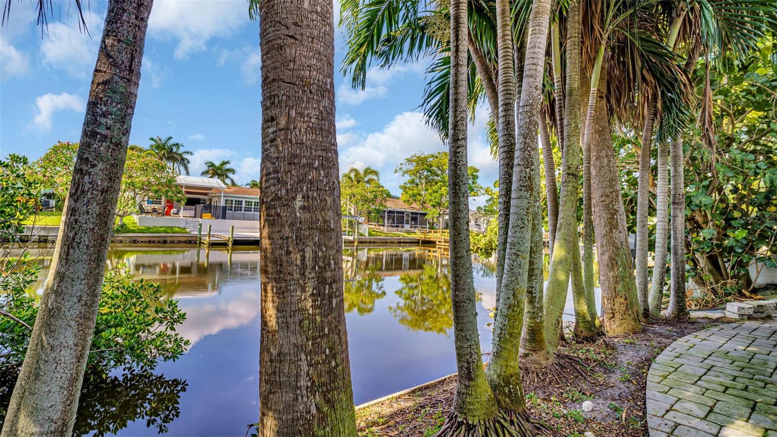 Home is situated on a large canal